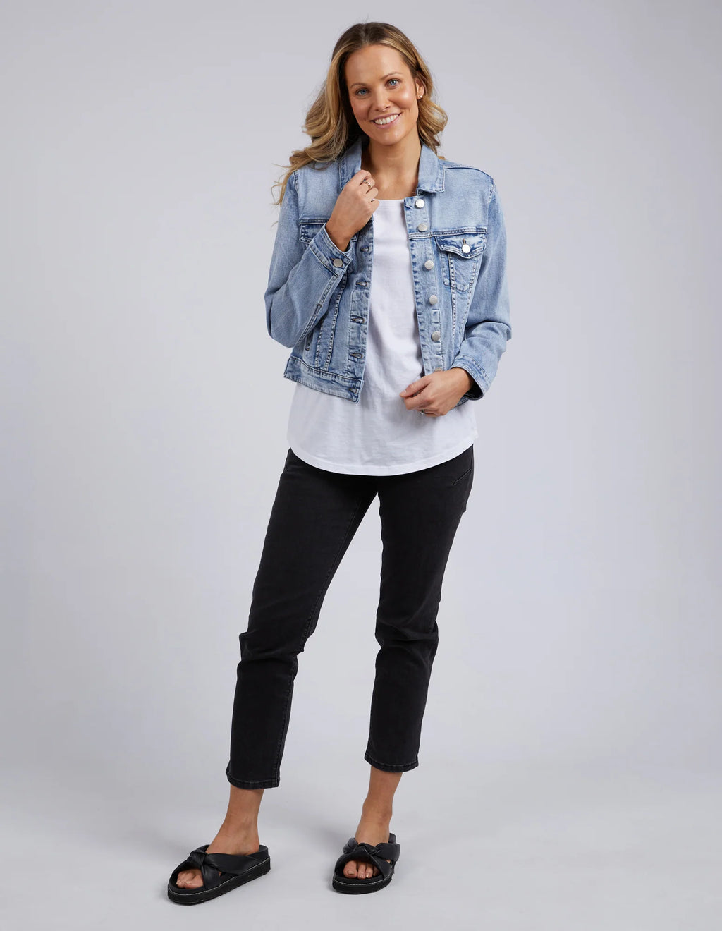 Georgia Denim Jacket Light Blue Denim