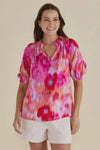 Joanne Blouse / Floral Abstract