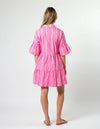 Catalina Dress / Bubblegum Stripe