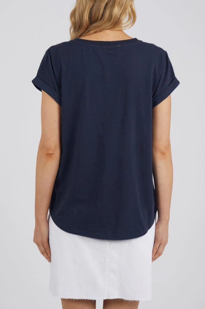 Manly Vee Tee - Navy