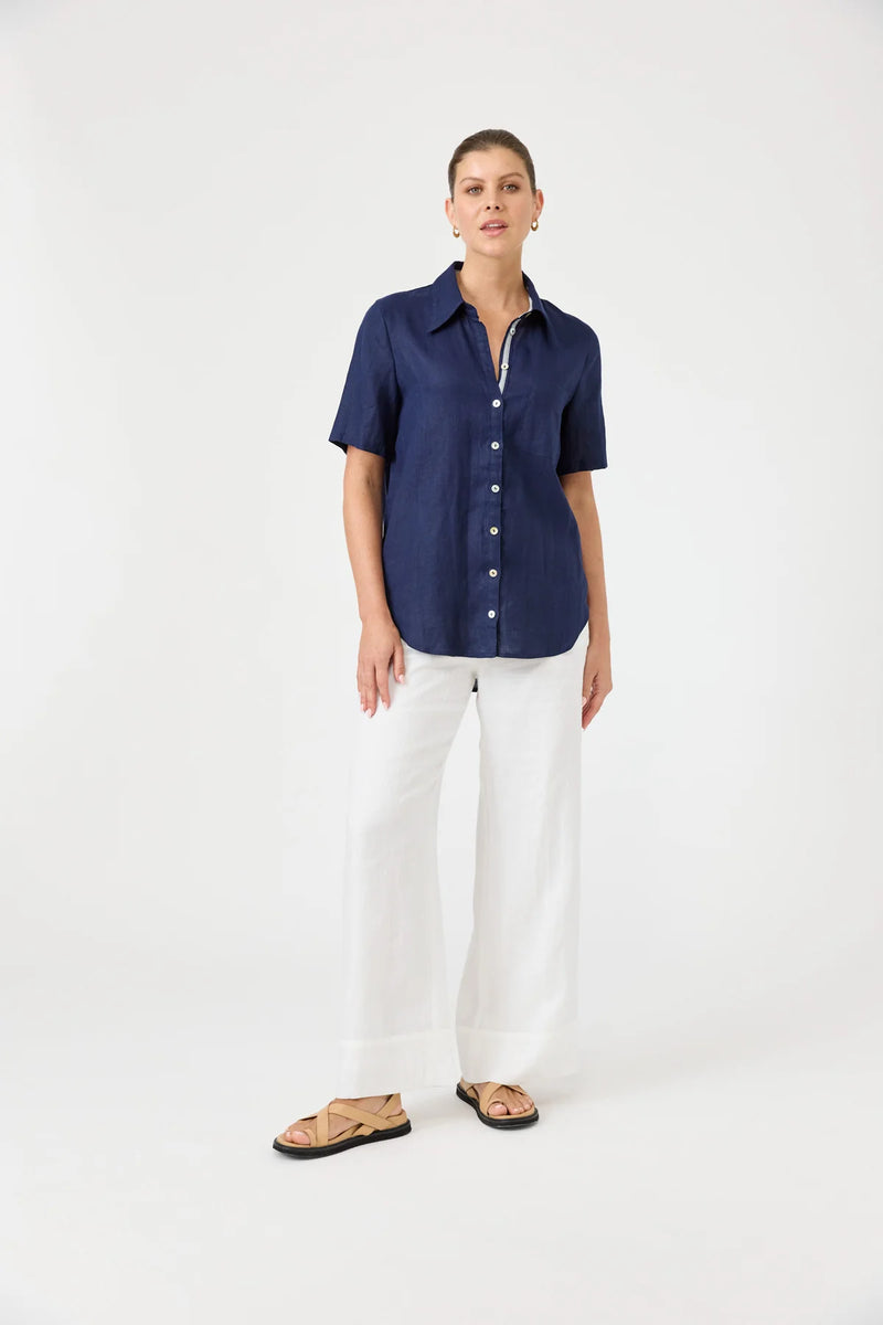 Studio Short Sleeve Shirt - Indigo