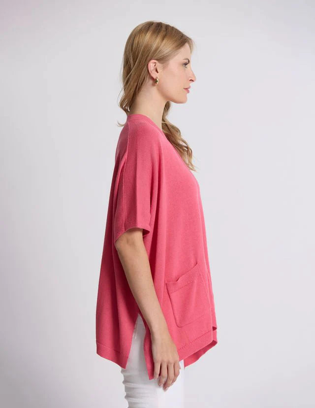Elliot Cardigan - Raspberry