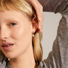 Berthe Recycled Pearl Hoop Earrings - Gold Plated