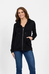 Merino Zip Up Hooded Jacket