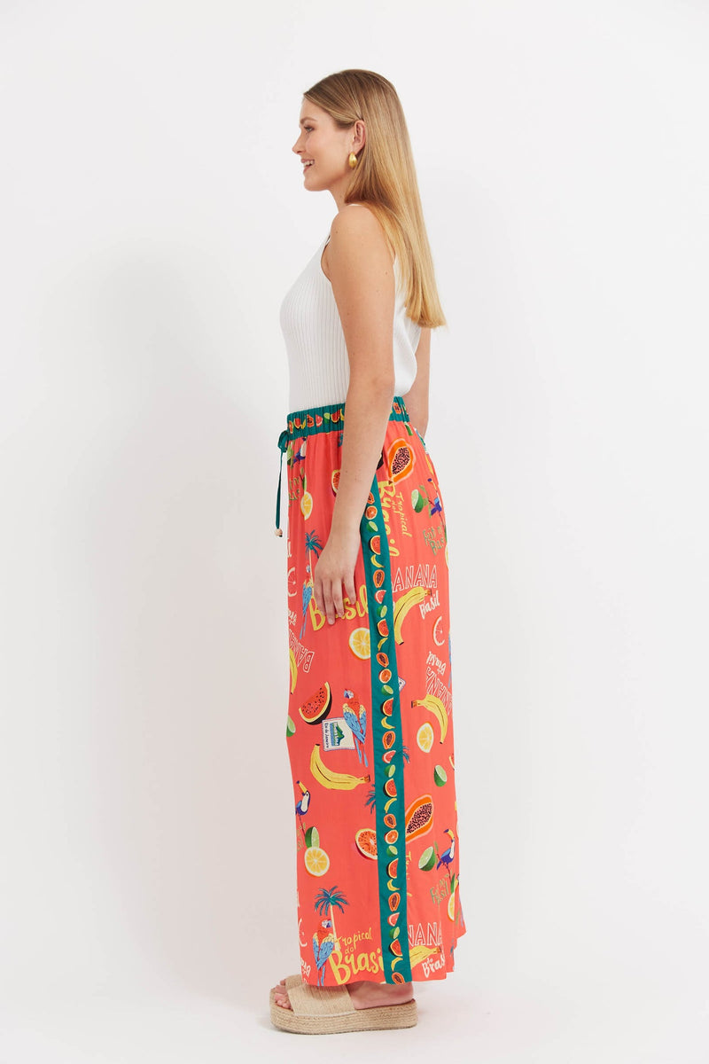Cabana Pant - Brasil Coral