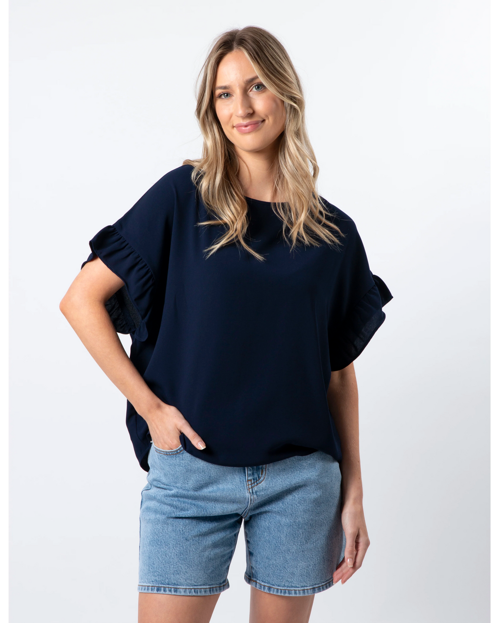 Grace Top / Navy