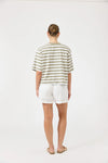 Studio Stripe Tshirt - Olive