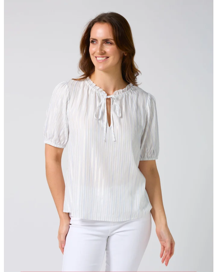 Arlo Blouse /  Santorini Stripe