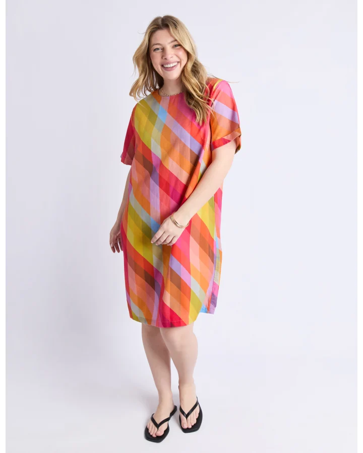 Rena Dress / Striped Print