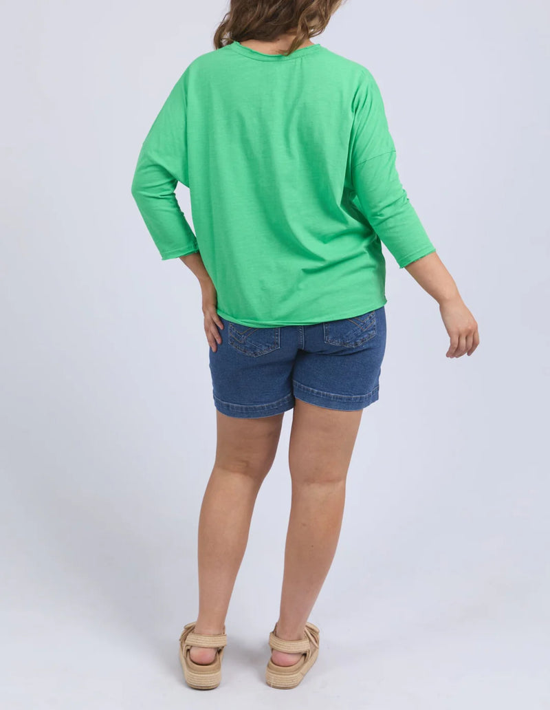 Anya L/S Tee - Spring Green