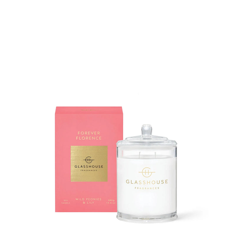 380g Candle - Forever Florence -  WILD PEONIES & LILY