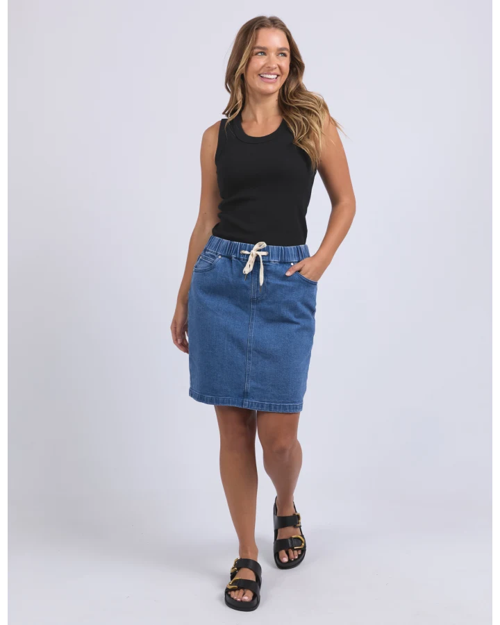 Rio Skirt / Mid Blue