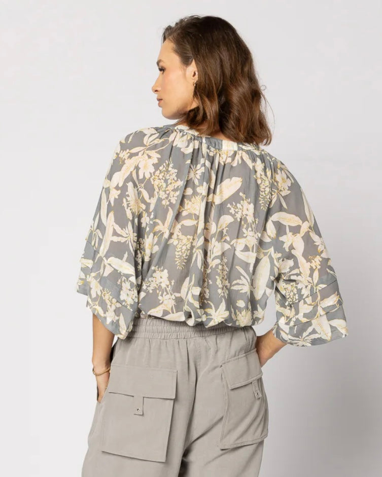 Frond Blouse - Dusk Floral