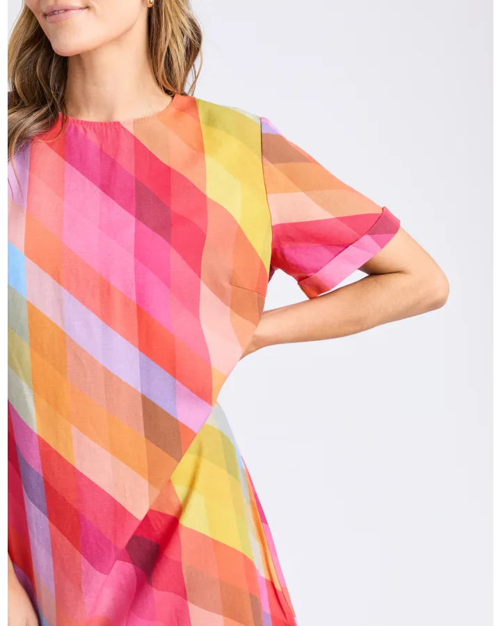 Rena Dress / Striped Print