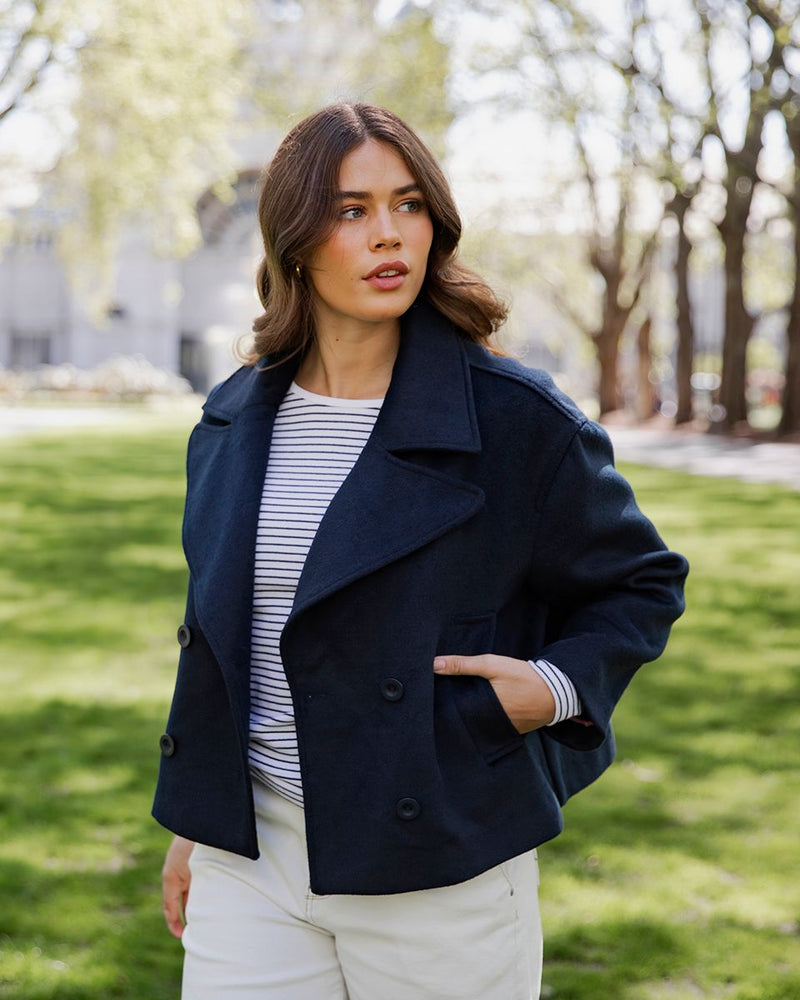 Harley Peacoat - Dark Sapphire