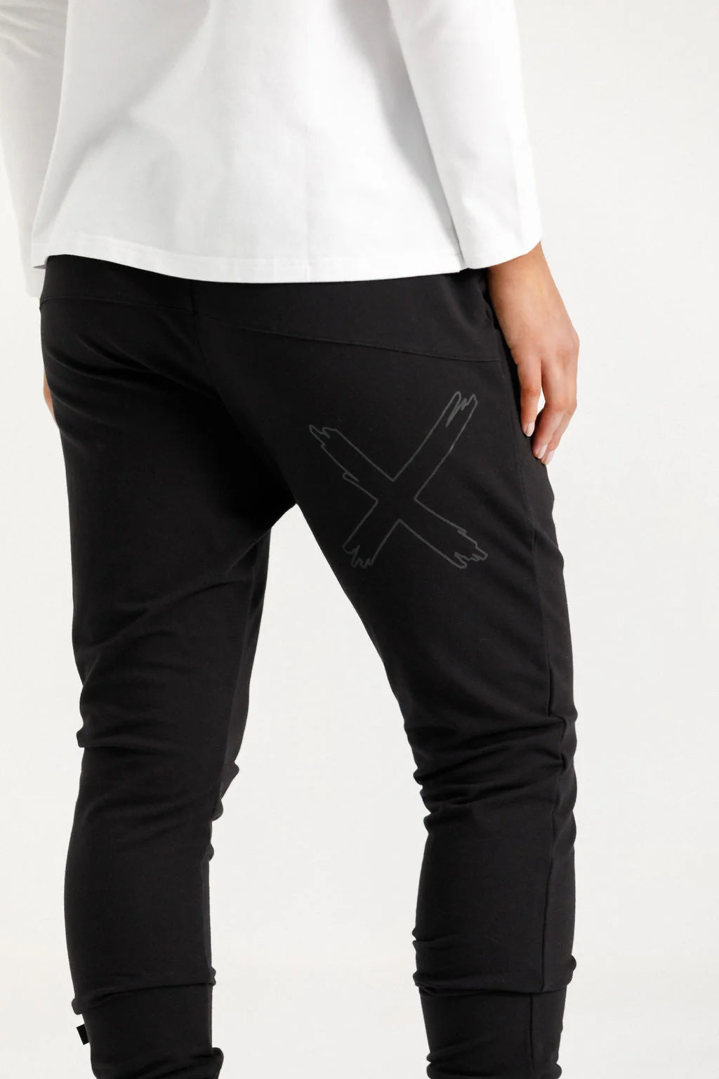 Apartment Pants Winter Weight - Black w Black X outline