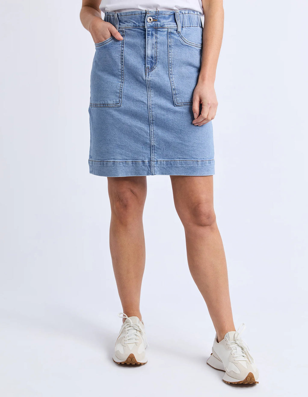 Atlas Denim Skirt / Blue