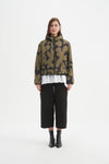 Reversible Print Puffer Jacket - Moss/Black Blot Print