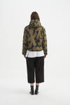 Reversible Print Puffer Jacket - Moss/Black Blot Print