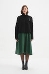 Zip Collar Cardigan - Black