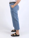 Sidney Cropped Wide Leg Jean - Light Blue Wash