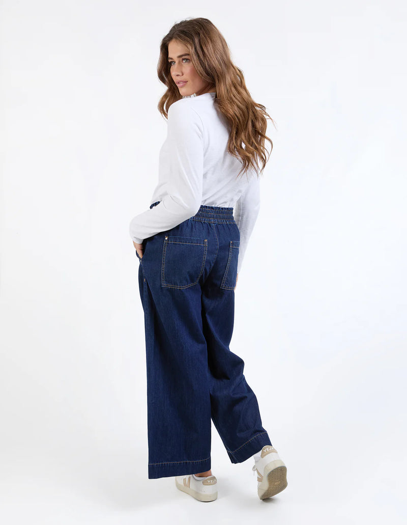 Greta Wide Leg Pant - Extra Dark Wash