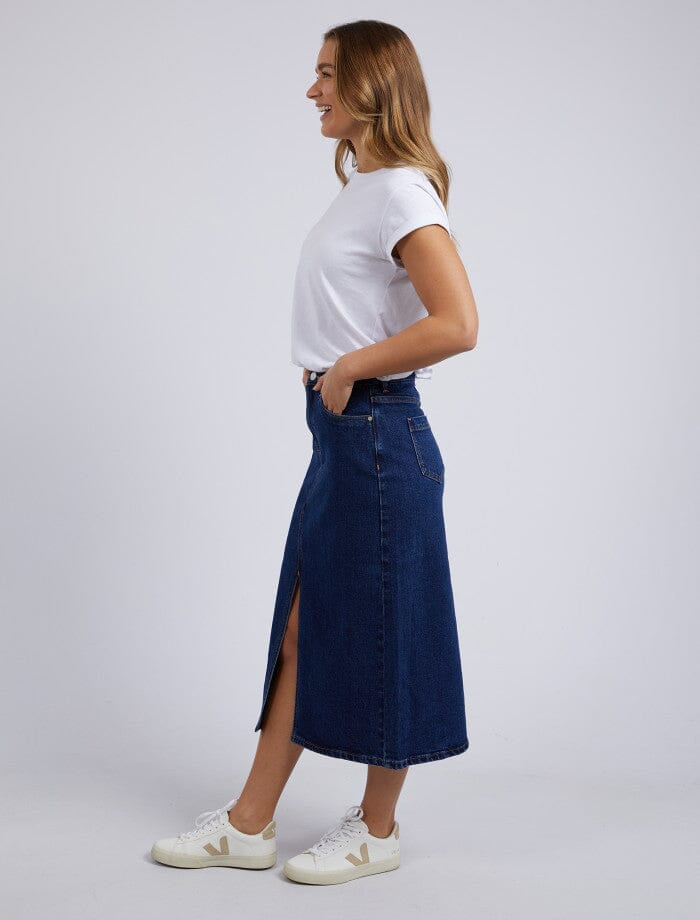 Scout Midi Skirt - Indigo