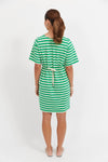 Limon Stripe TShirt Dress - Green