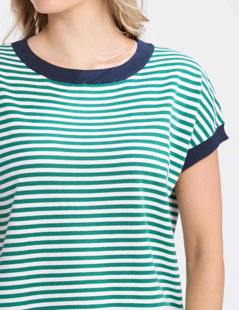 Laneway Top / Green stripe