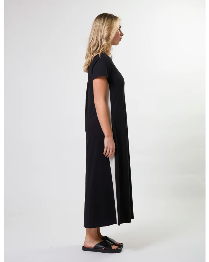 Leah Dress / Black Stipe