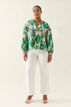 Aurora Button Blouse - Paisley