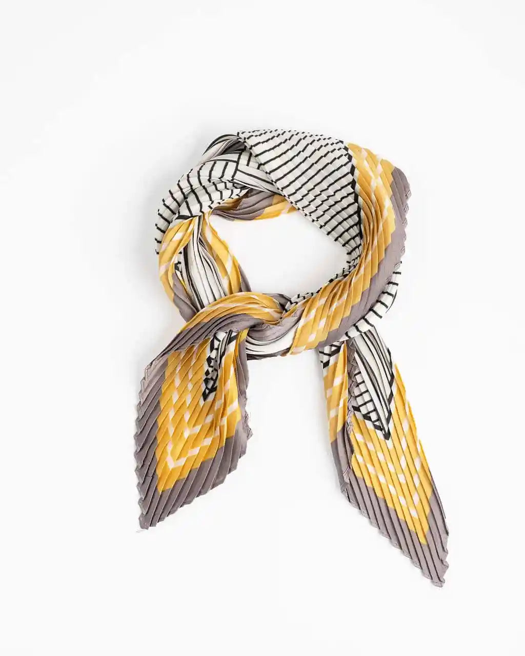 Sienna Pleated Scarf - Marigold
