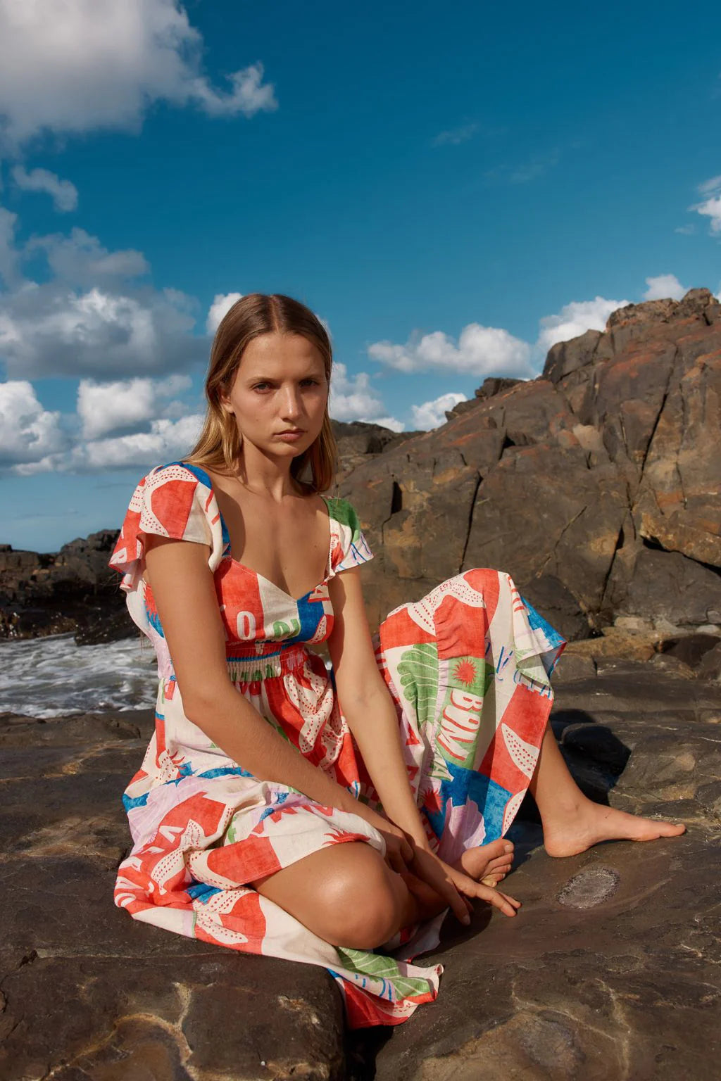 Sadie Dress / Seashell Print