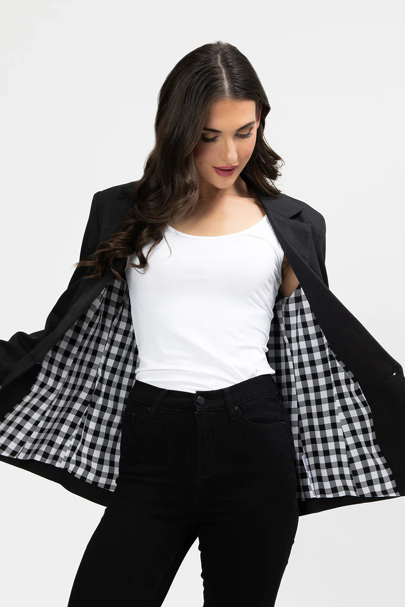 Georgie Blazer - Navy Check