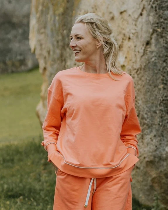 Suzy Sweater / Sunset Coral
