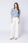 Relaxed Carefree Top / Blue Whisper