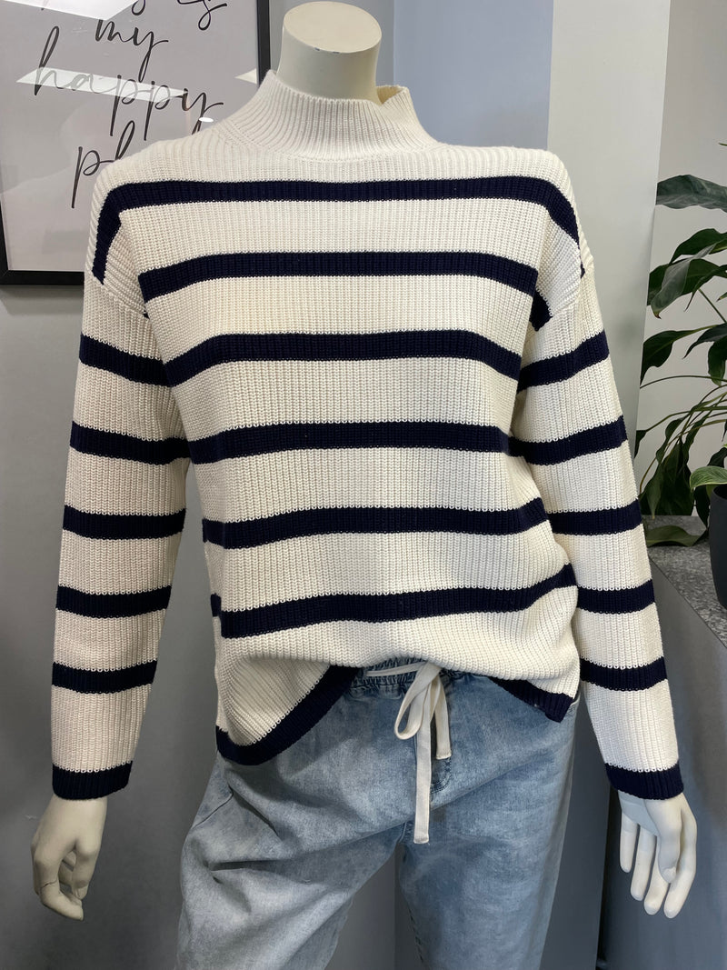 Waipara Sweater - Winter White/Midnight