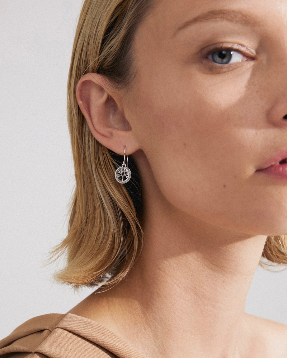 Alia Recycled Earrings - Silver Plated