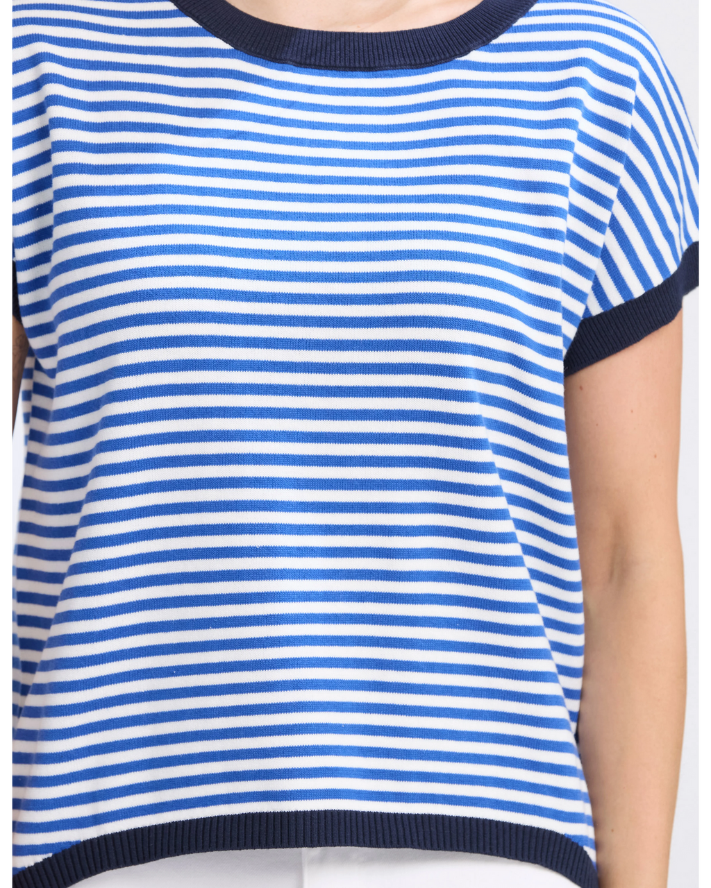 Laneway Top / Cobalt Stripe