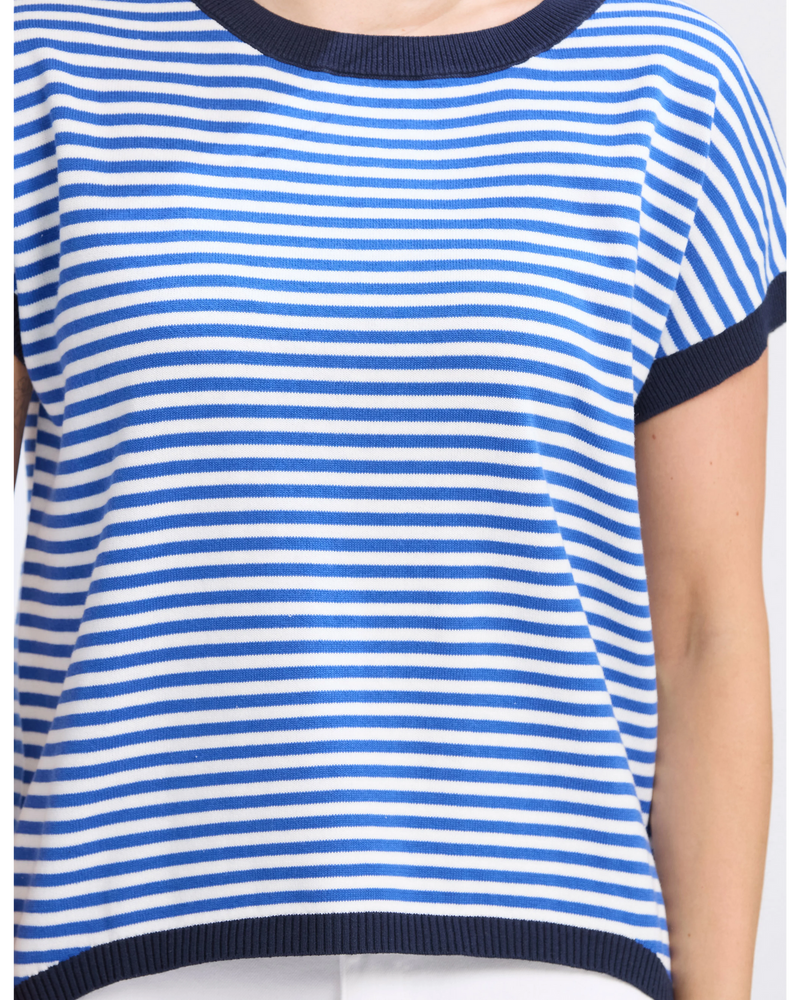 Laneway Top / Cobalt Stripe