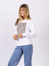 Leopard Sweat / White