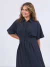 Scarlet Midi Dress / Navy
