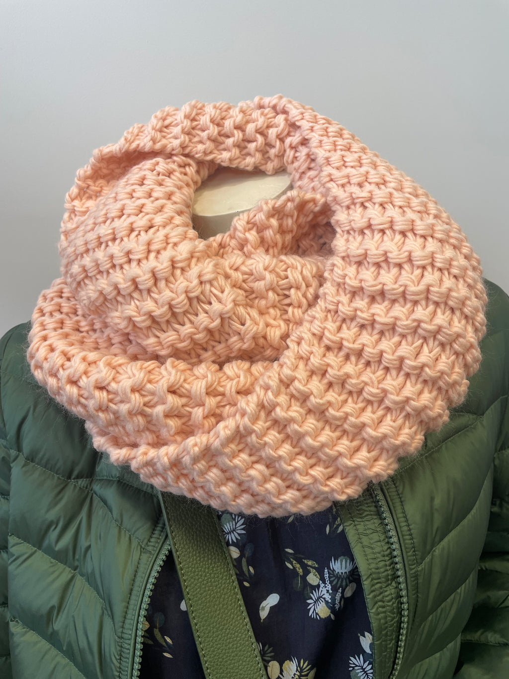 Organic Loop Scarf - Pink
