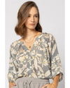 Frond Blouse - Dusk Floral