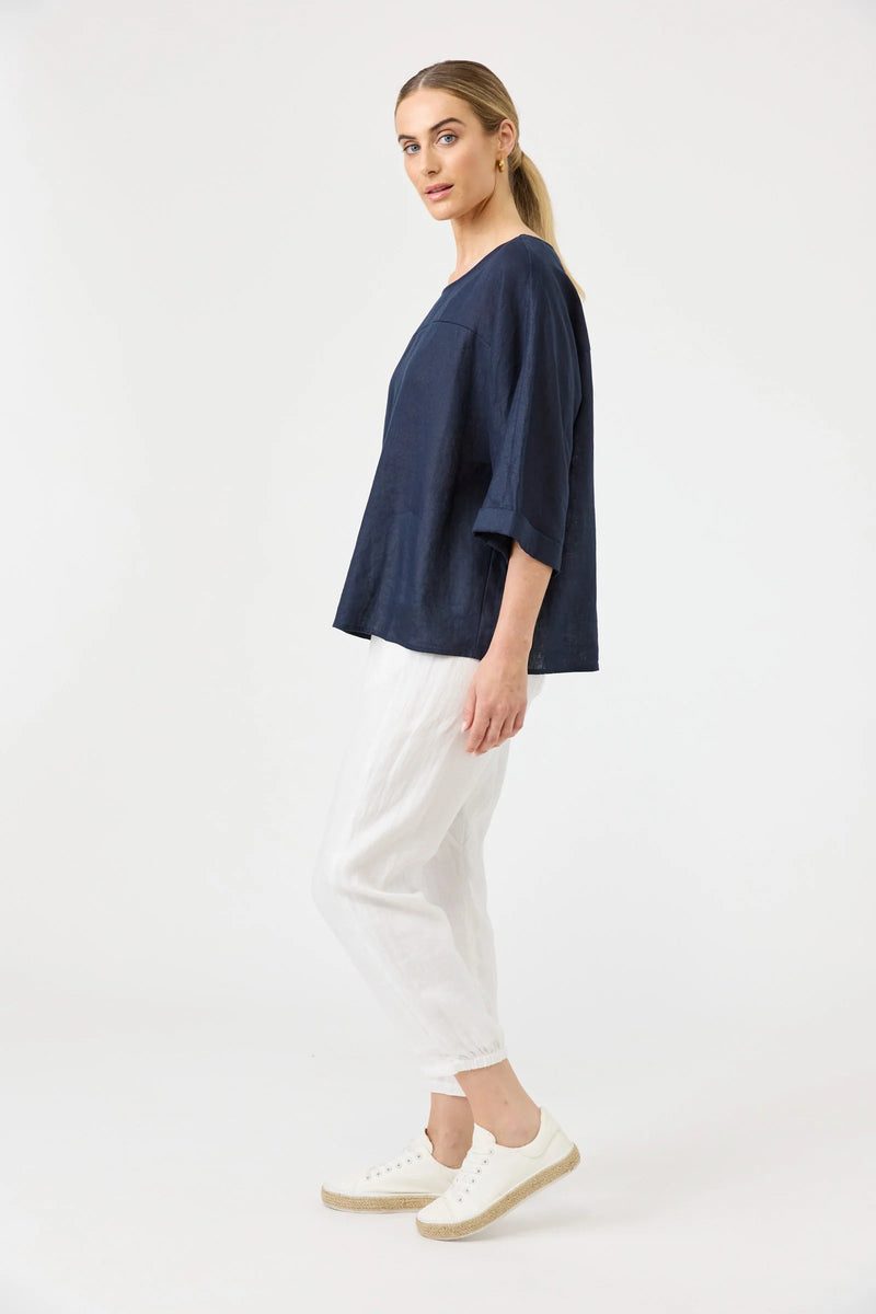 Studio Relaxed Top / Navy