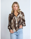 Cecily Blouse/ Brown Python