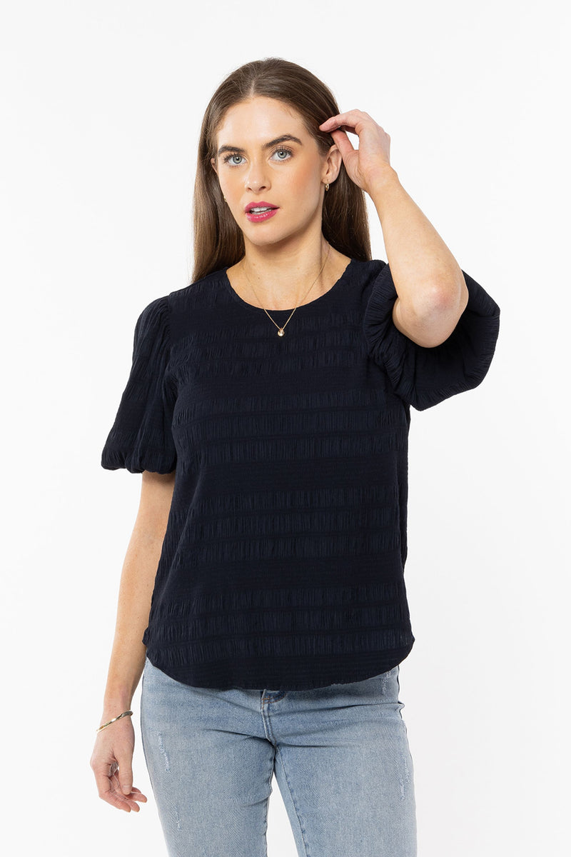 Carefree Top - Navy