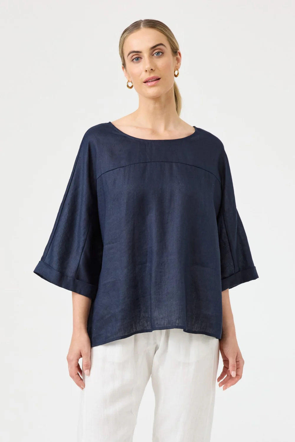 Studio Relaxed Top / Navy