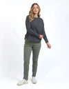 Farrah Long Sleeve Top - Charcoal
