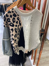 Tessa - Denim/Leopard